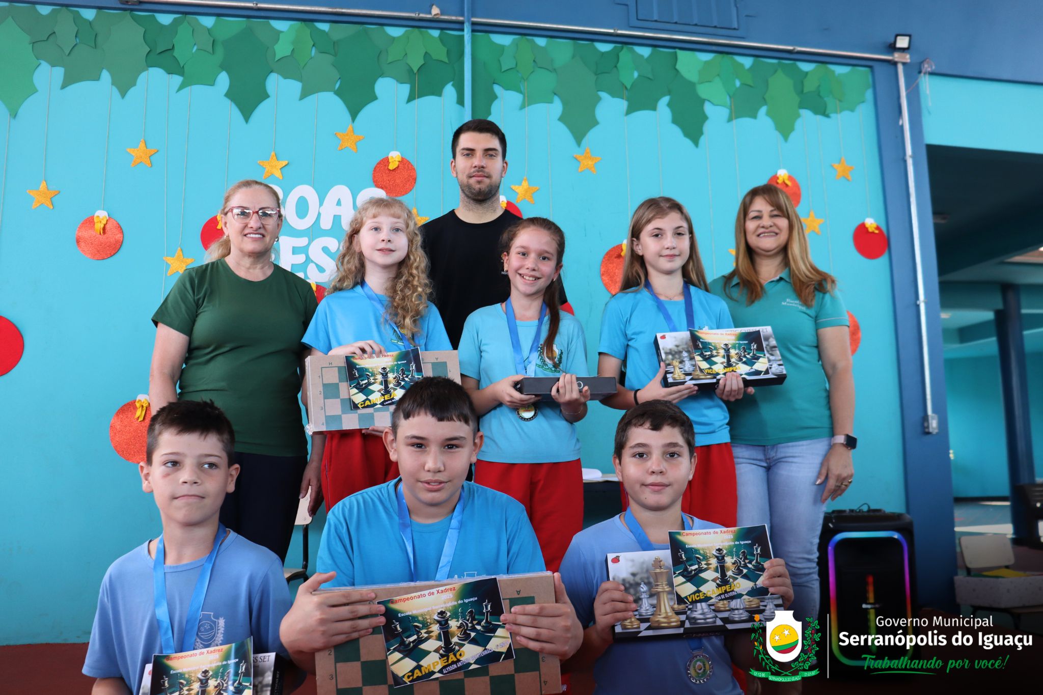 Projeto de xadrez valoriza aprendizagem e integração entre alunos da rede municipal