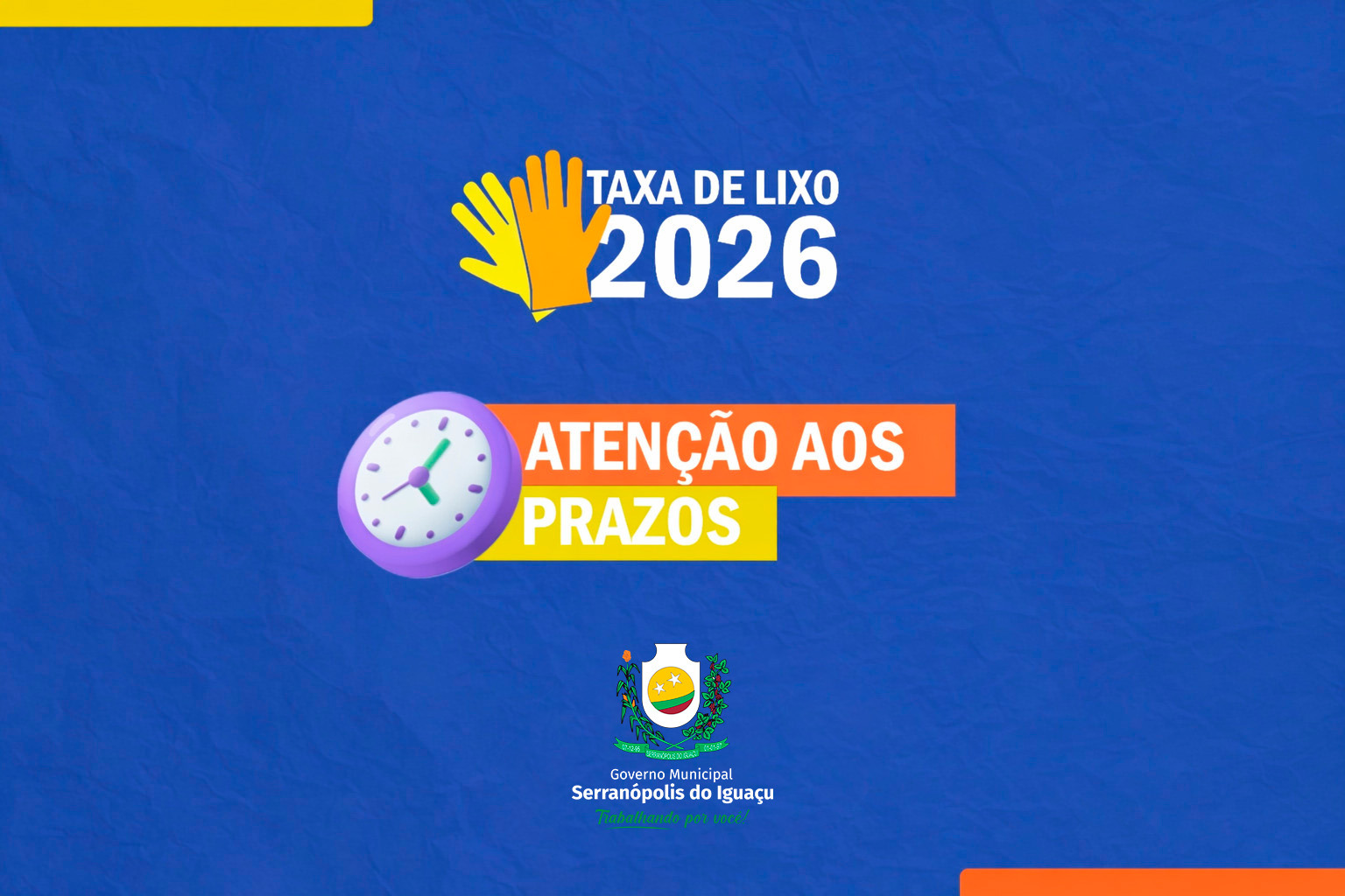 Taxa de Lixo 2026 em cota única deve ser paga até abril