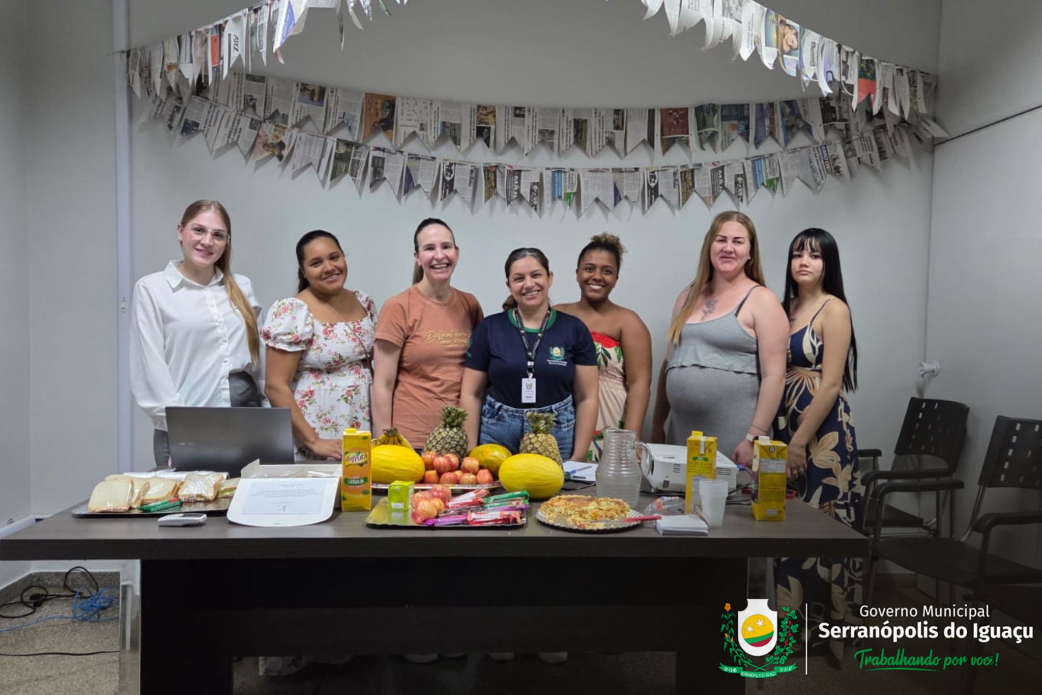 Gestantes e puérperas participam de encontro sobre alimentação saudável e aleitamento materno em Serranópolis do Iguaçu