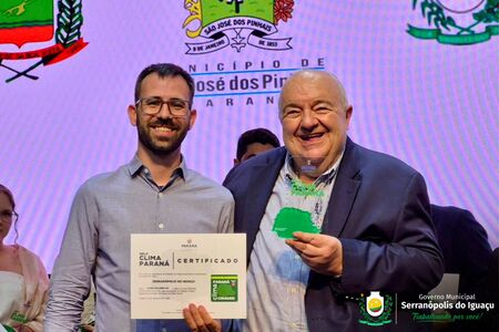 Serranópolis do Iguaçu é reconhecido com o Selo Clima Paraná