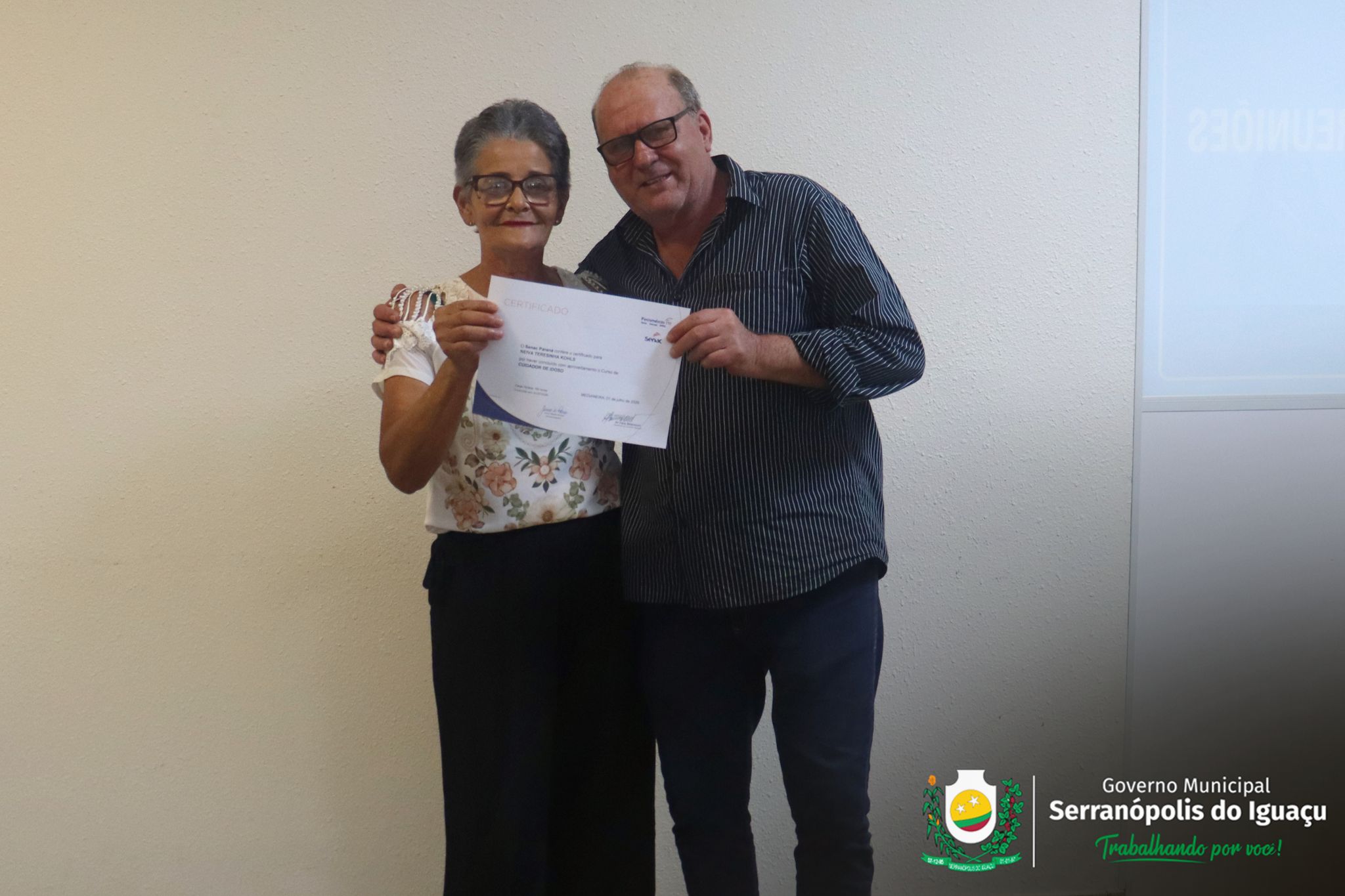 Curso de Cuidador de Idoso é concluído com entrega de certificados em Serranópolis do Iguaçu Curso de Cuidador de Idoso é concluído com entrega de certificados em Serranópolis do Iguaçu