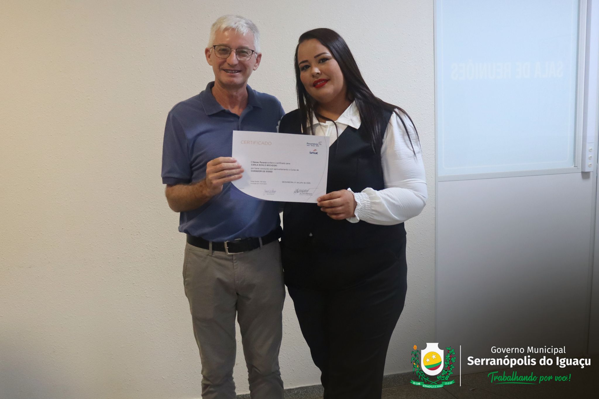 Curso de Cuidador de Idoso é concluído com entrega de certificados em Serranópolis do Iguaçu Curso de Cuidador de Idoso é concluído com entrega de certificados em Serranópolis do Iguaçu