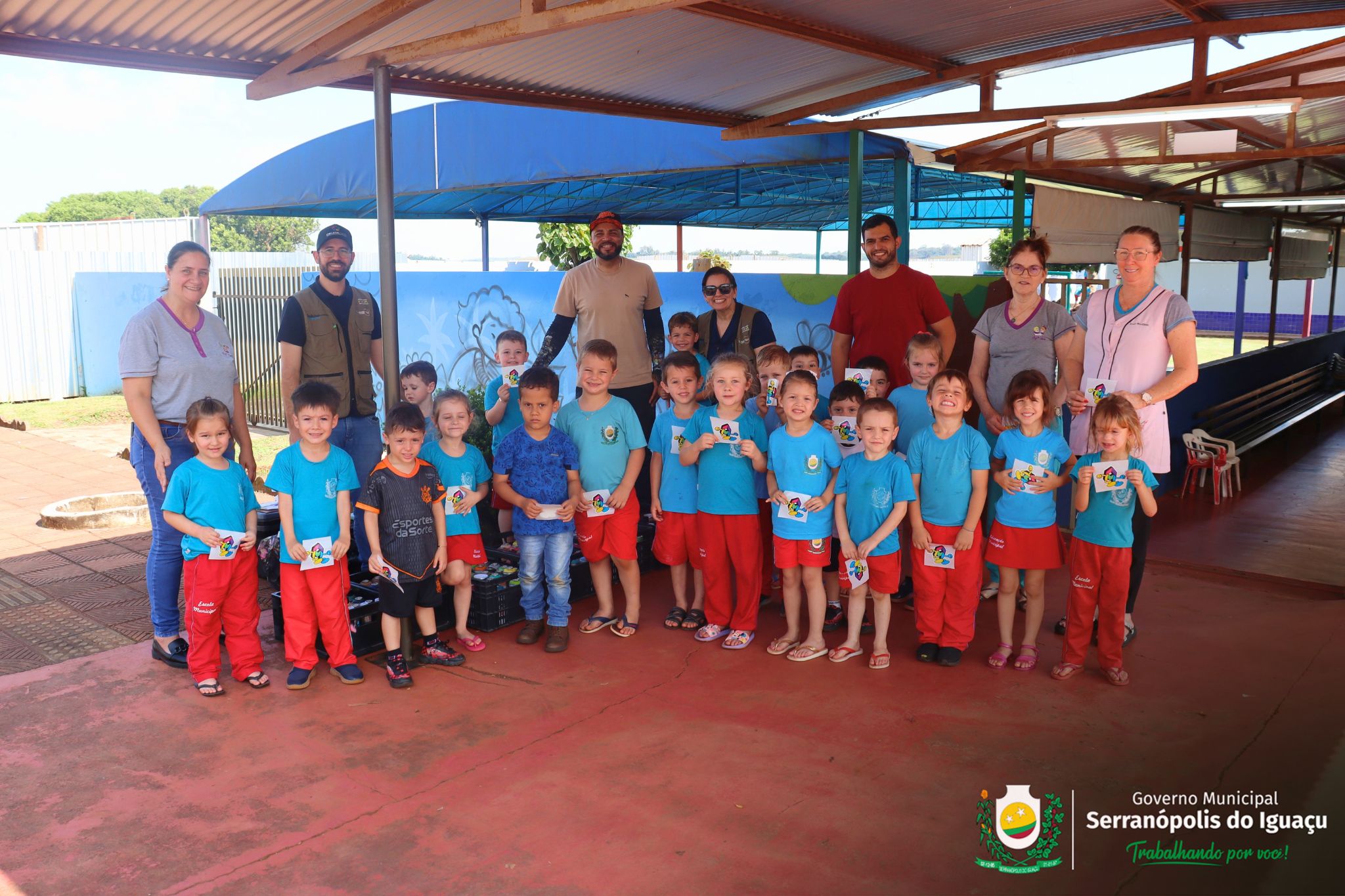 Grafite leva sustentabilidade, educação e cultura para escolas de Serranópolis do Iguaçu