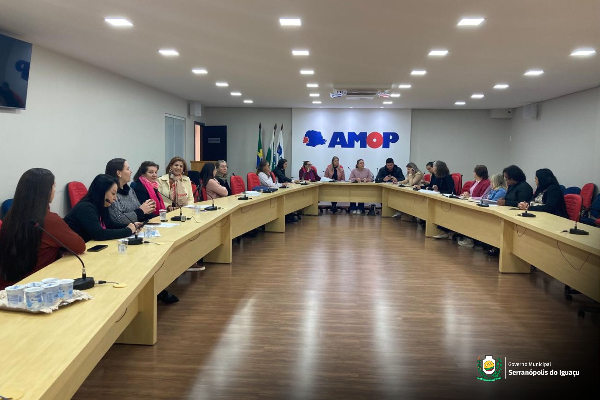 Reunião discute ações preparatórias para a Conferência Intermunicipal dos Diretos da Mulher na AMOP