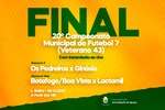 Final do 20° Campeonato Municipal de Futebol 7 Categoria Veterano 43 será realizada nesta quarta-feira (06)