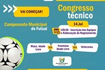 Departamento de Esportes convida líderes de equipes para o Congresso Técnico do 24º Campeonato Municipal de Futsal Departamento de Esportes convida líderes de equipes para o Congresso Técnico do 24º Campeonato Municipal de Futsal