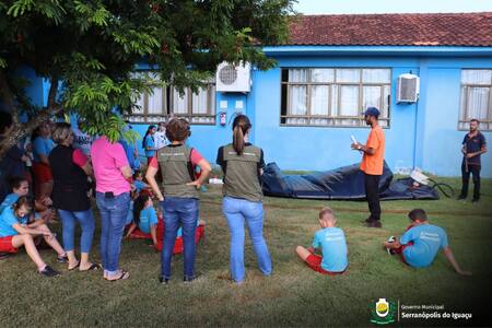 Biodigestor é instalado na Escola Municipal Serranópolis do Iguaçu
